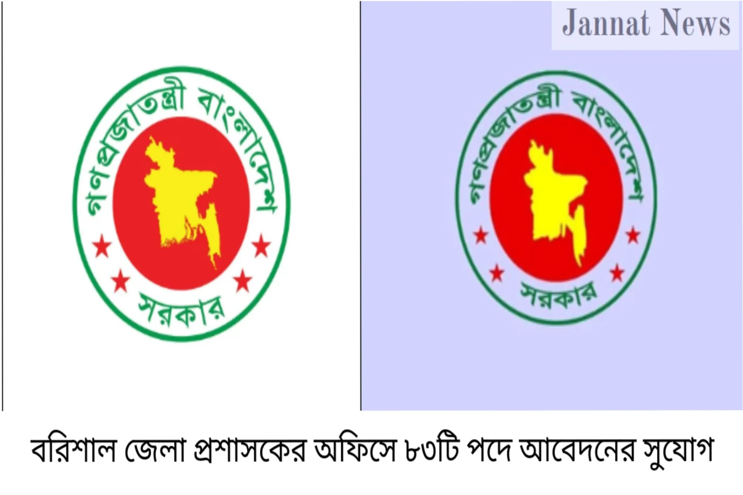 বরিশাল জেলা প্রশাসকের অফিসে ৮৩টি পদে আবেদনের সুযোগ