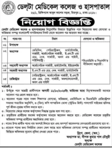 বেসরকারি হাসপাতালে নতুন জনবল নিয়োগ